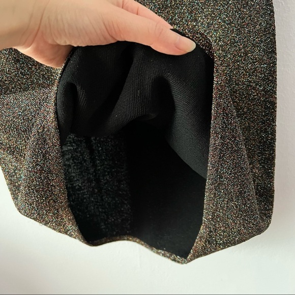 NWT Sandro Paris Glitter Sparkle Short Sleeve Dress Small - Picture 9 of 17